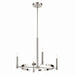 Tolani Four Light Chandelier in Polished Nickel