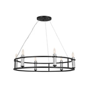 Rosalind 6-Light Chandelier in Black