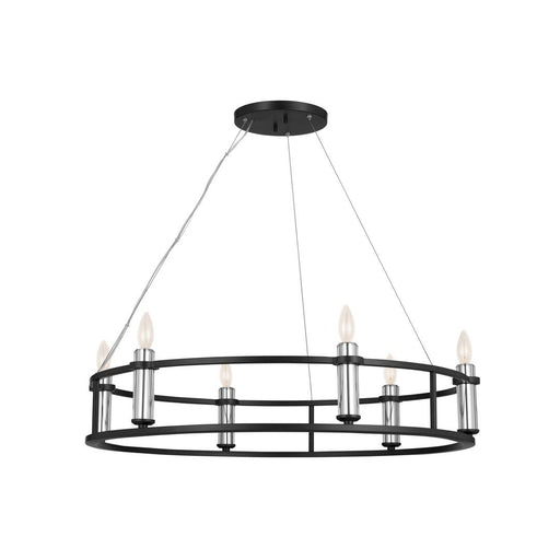 Rosalind 6-Light Chandelier in Black