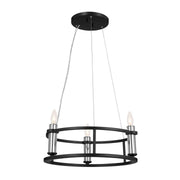 Rosalind 3-Light Mini Chandelier in Black