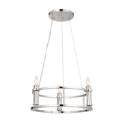Rosalind 3-Light Mini Chandelier in Polished Nickel