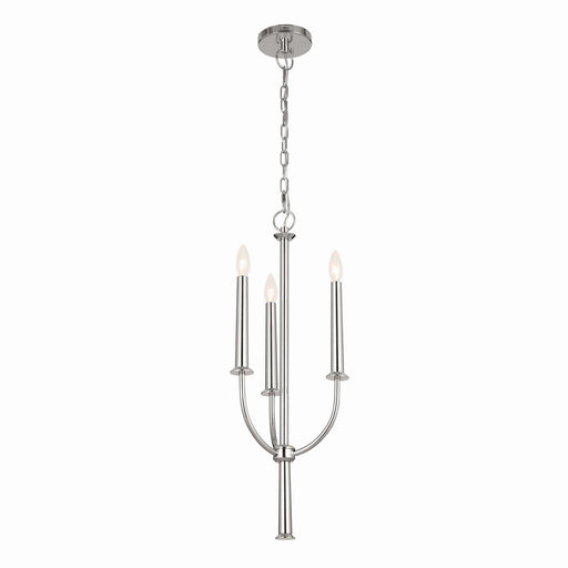 Florence 3-Light Chandelier in Polished Nickel