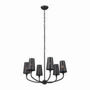 Adeena 6-Light Chandelier in Black