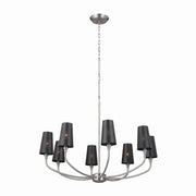 Adeena 8-Light Chandelier in Classic Pewter