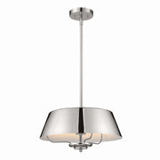 Luella 3-Light Convertible Pendant in Polished Nickel