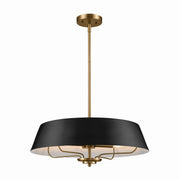 Luella 4-Light Convertible Pendant in Black
