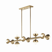Palta 10-Light Linear Chandelier in Champagne Bronze