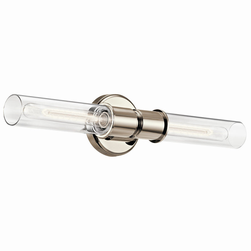 Aviv 2-Light Wall Sconce in Polished Nickel