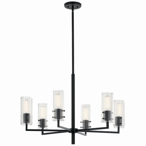 Velestino 6-Light Chandelier in Black
