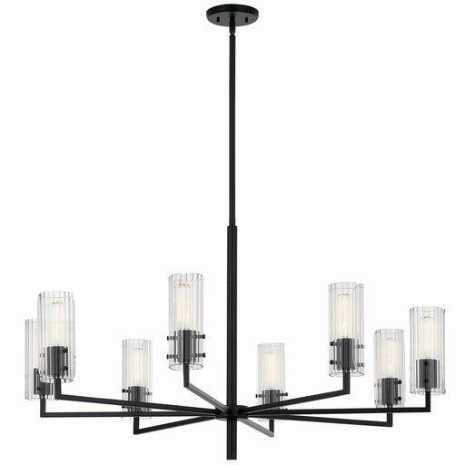 Velestino 8-Light Chandelier in Black
