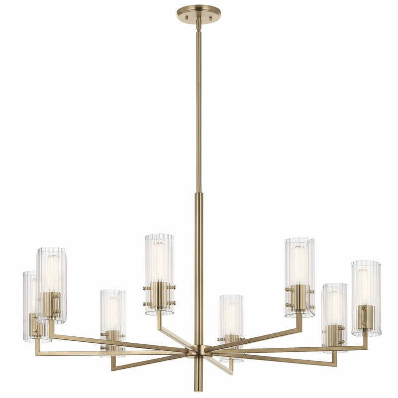 Velestino 8-Light Chandelier in Champagne Bronze