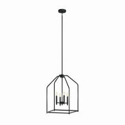 Madden Four Light Pendant in Black