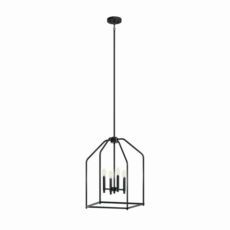Madden 4-Light Foyer Chandelier in Black