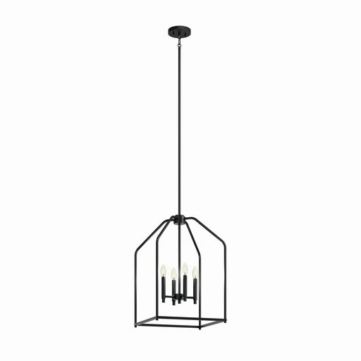 Madden 4-Light Foyer Chandelier in Black