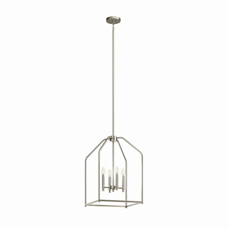 Madden Four Light Pendant in Brushed Nickel