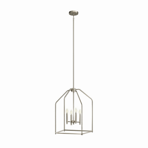 Madden Four Light Pendant in Brushed Nickel