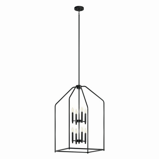 Madden 8-Light 20" Foyer Chandelier in Black