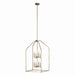 Madden Eight Light Foyer Pendant in Champagne Bronze