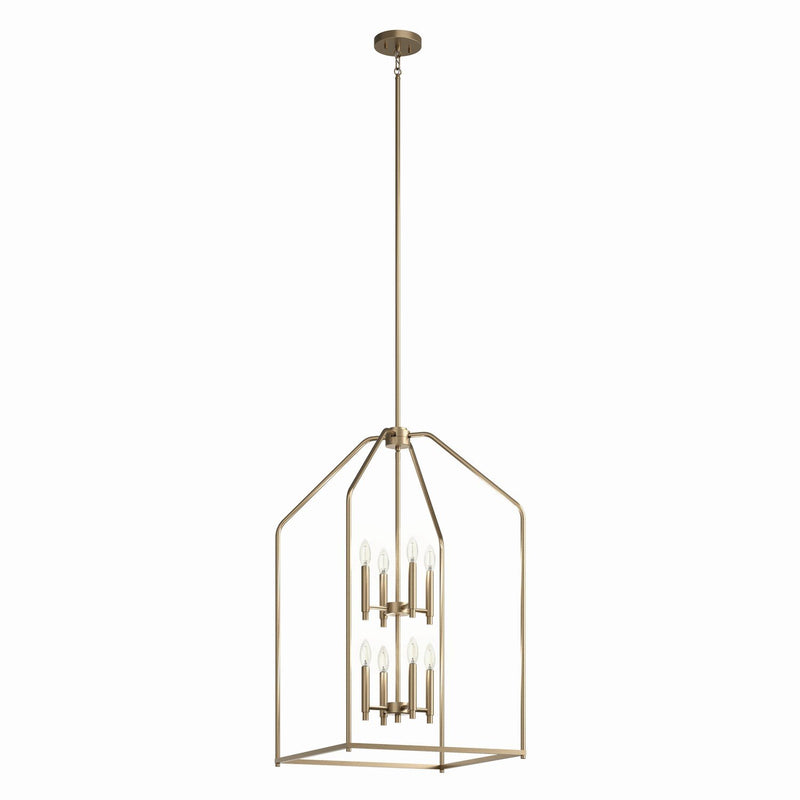 Madden 8-Light 20" Foyer Chandelier in Champagne Bronze