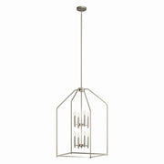 Madden Eight Light Foyer Pendant in Brushed Nickel