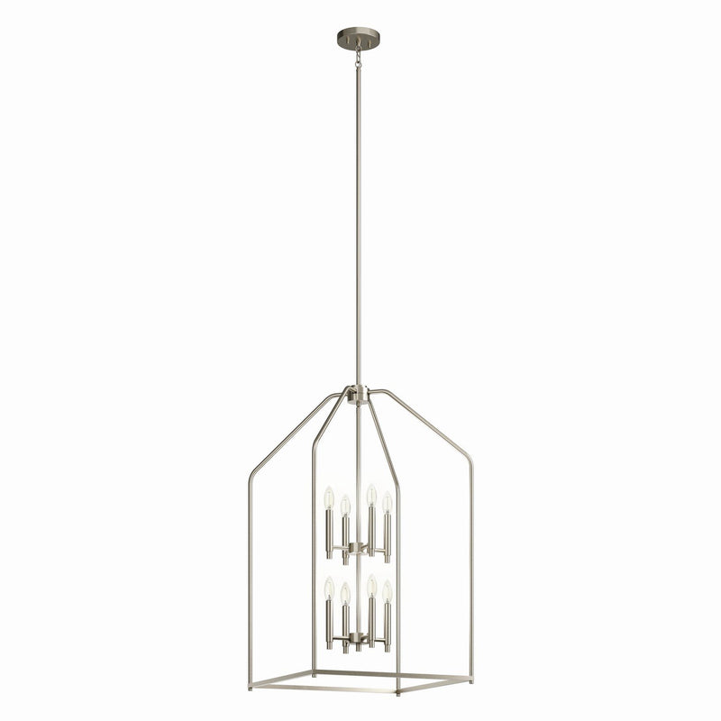 Madden 8-Light 20" Foyer Chandelier in Brushed Nickel