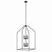Madden Eight Light Foyer Pendant in Black