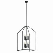 Madden 8-Light 24" Foyer Chandelier in Black