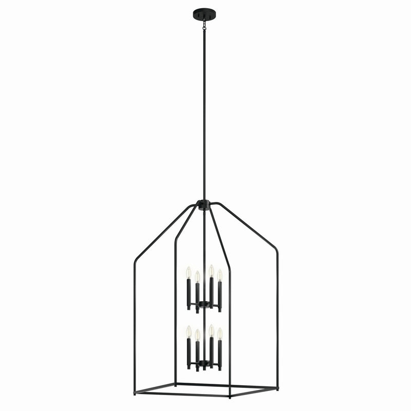 Madden 8-Light 24" Foyer Chandelier in Black