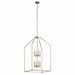 Madden Eight Light Foyer Pendant in Champagne Bronze