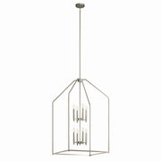 Madden Eight Light Foyer Pendant in Brushed Nickel