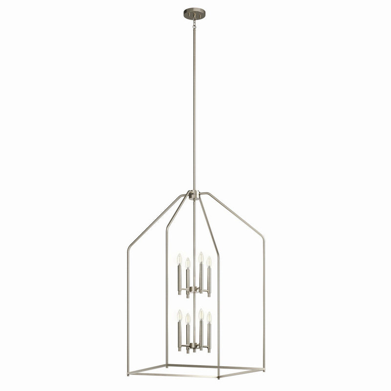 Madden 8-Light 24" Foyer Chandelier in Brushed Nickel