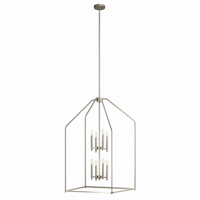 Madden 8-Light Foyer Pendant in Brushed Nickel - Lamps Expo