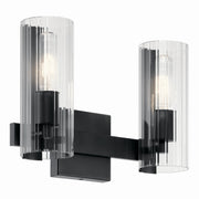 Jemsa 2-Light Bath Vanity Light in Black