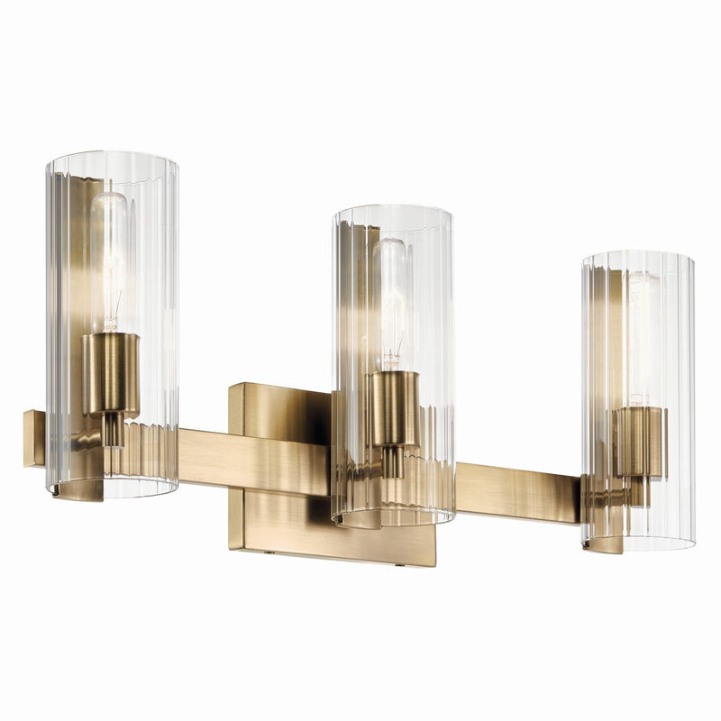 Jemsa 3-Light Bath Vanity Light in Champagne Bronze