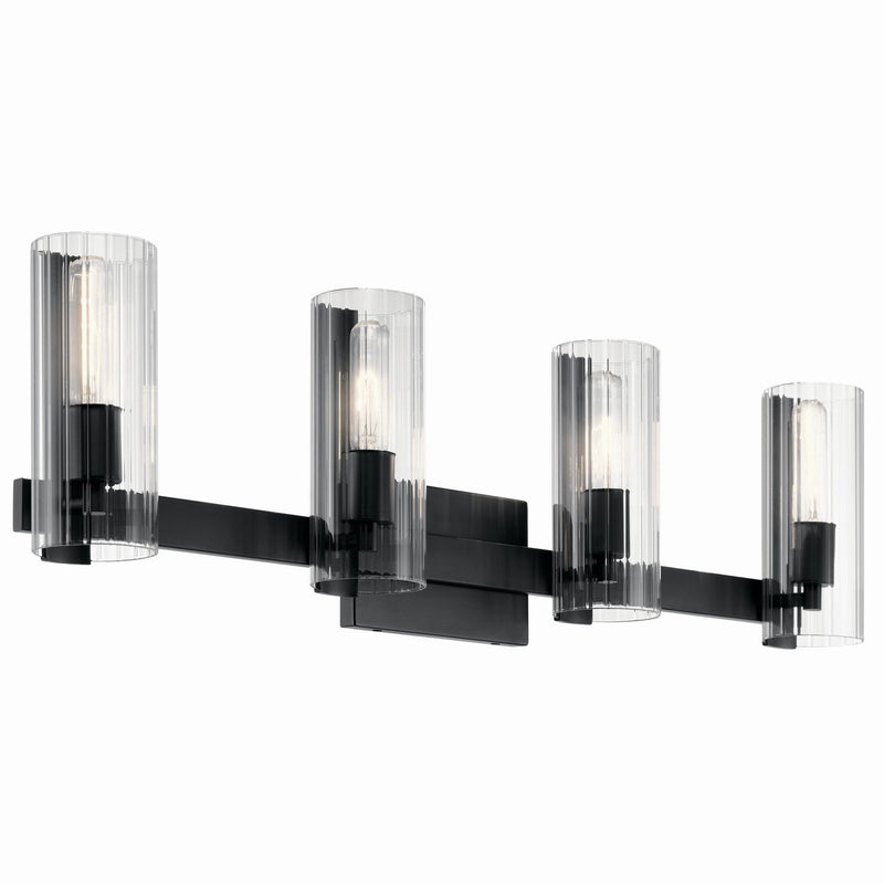 Jemsa 4-Light Bath Vanity Light in Black