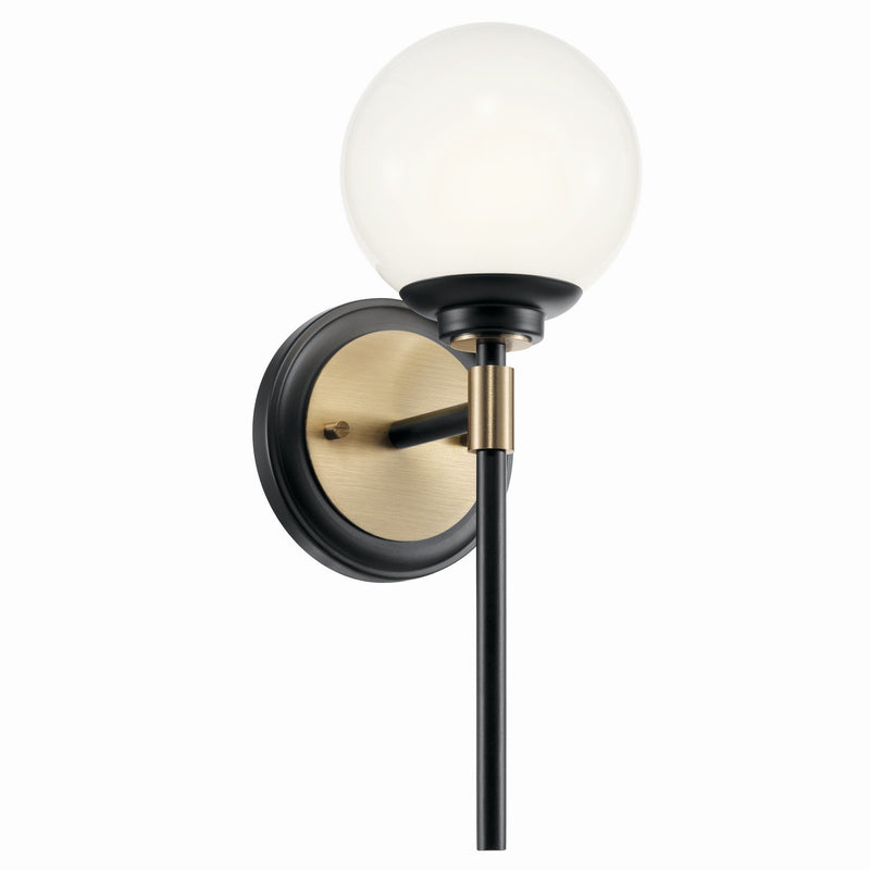 Benno Bath Sconce in Black & Champagne Bronze