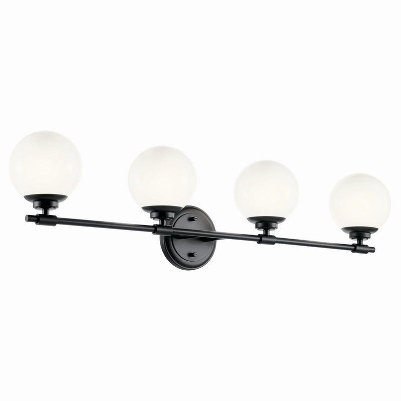 Benno 4-Light Bath Vanity Light in Black