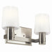 Adani Two Light Vanity in Brushed Nickel