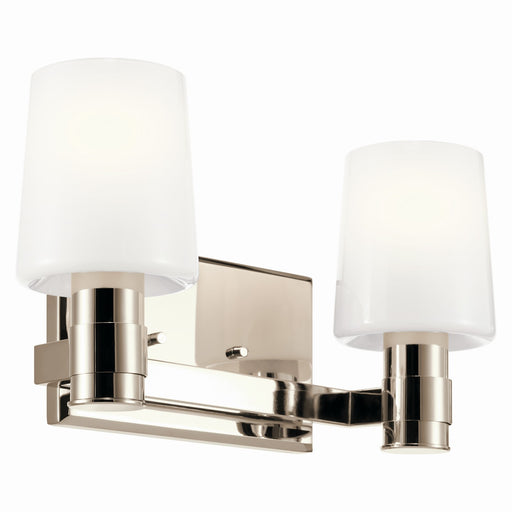 Adani Two Light Vanity in Polished Nickel