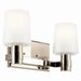 Adani Two Light Vanity in Polished Nickel
