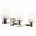 Adani Three Light Vanity in Brushed Nickel