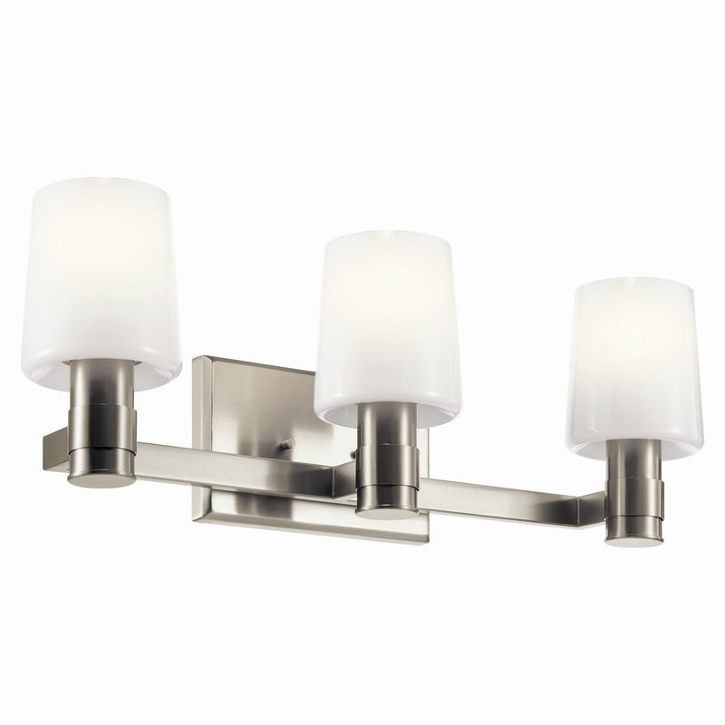 Adani 3-Light Bath Vanity Light in Brushed Nickel