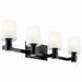 Adani Four Light Vanity in Black