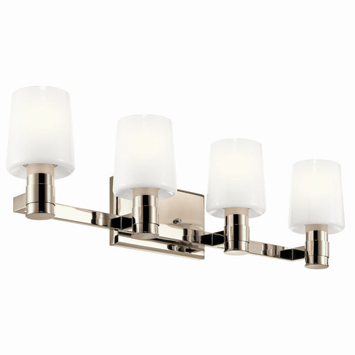 Adani Four Light Vanity in Polished Nickel