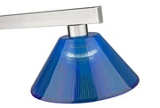 Cobalt 3 Light Billiard, Acrylic & Plastic Shades in Brushed Nickel