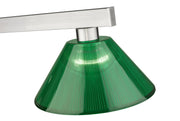 Cobalt 3 Light Billiard, Acrylic & Plastic Shades in Brushed Nickel