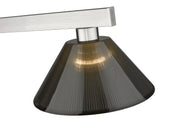 Cobalt 3 Light Billiard, Acrylic & Plastic Shades in Brushed Nickel