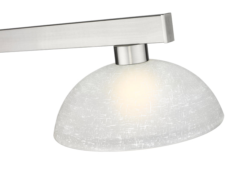 Cobalt 3 Light Billiard, Glass Shades (D14) in Brushed Nickel