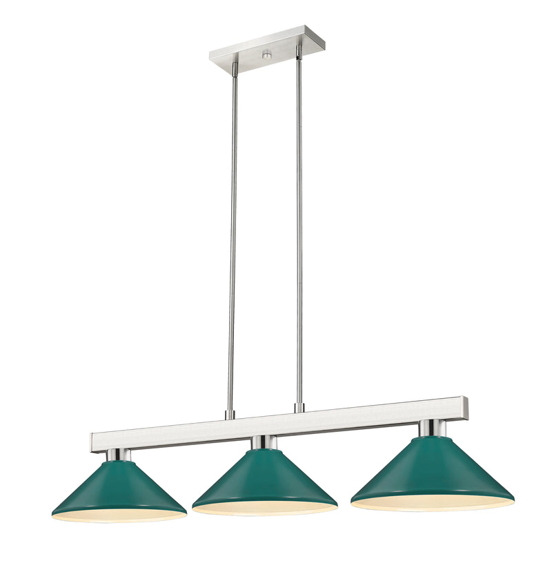 Players Billiard in Brushed Nickel