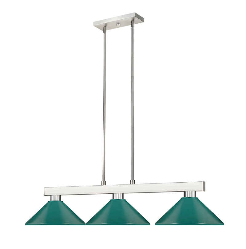 Players Billiard in Brushed Nickel